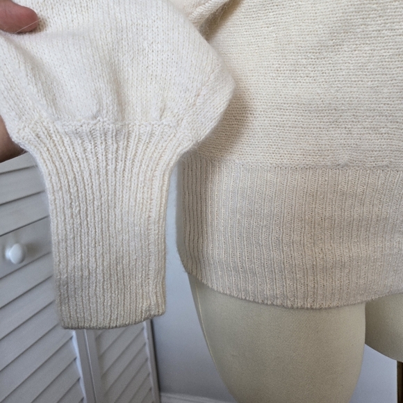 Cedars Embellished Silk Wool Knit Sweater Women's M Vtg 80s Luxury Maximalist - Picture 4 of 13